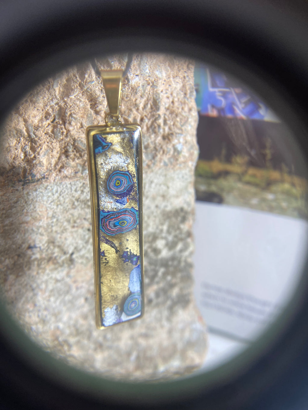 Recycled Graffiti necklace